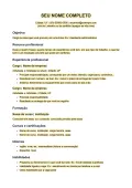 Prévia do modelo Currículo simples